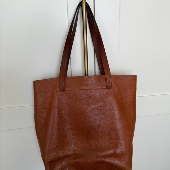Madewell Medium Brown Leather Tote - Picture 2 of 5